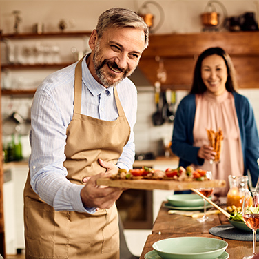 Canapés preparación con La Buena®